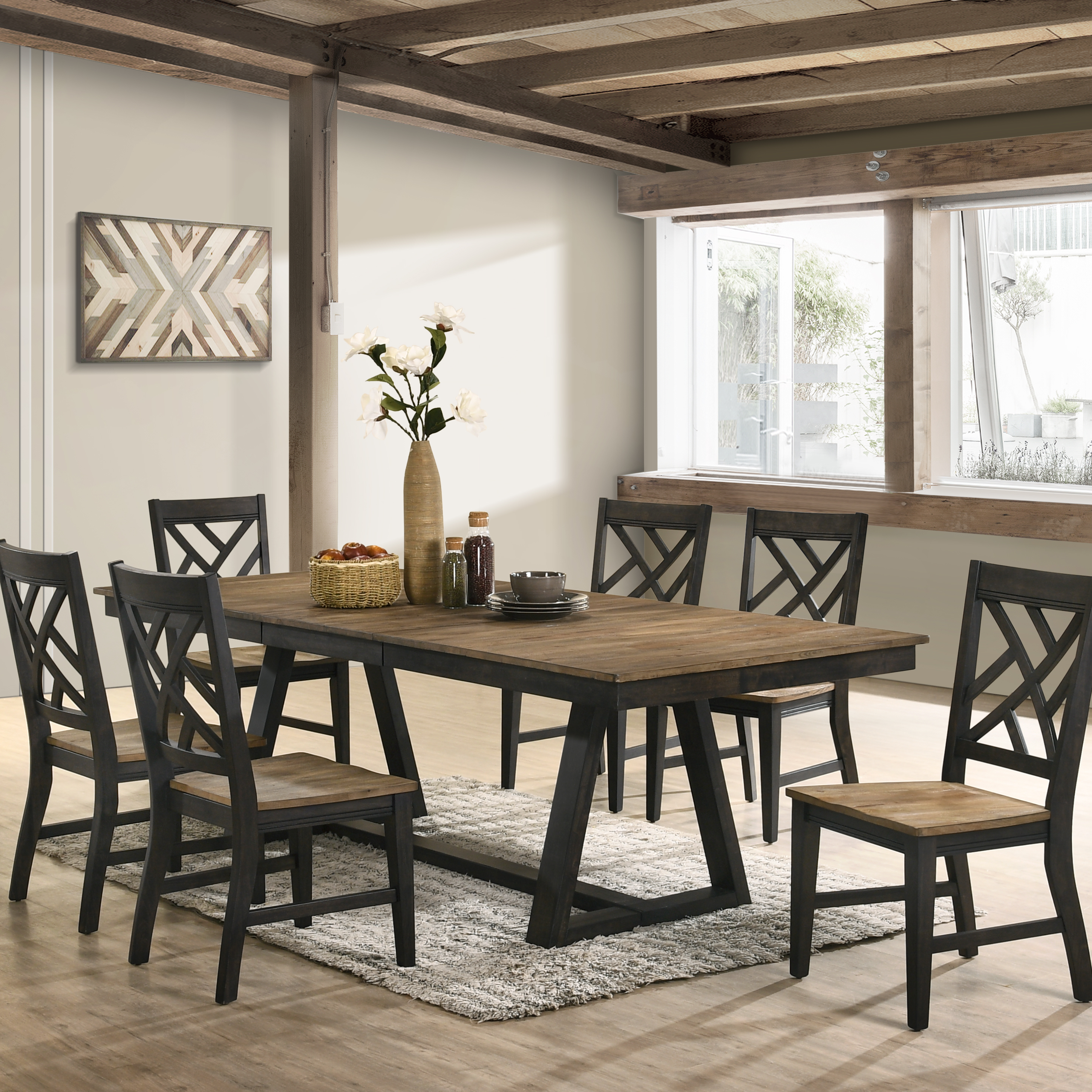 harper 7 piece dining set