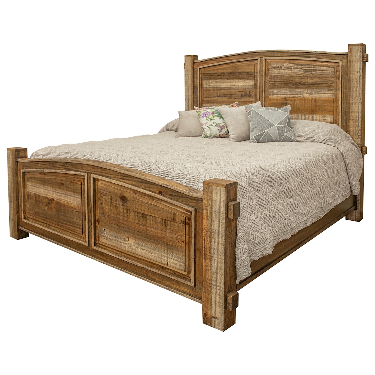 International Furniture Direct Marquez King Panel Bed