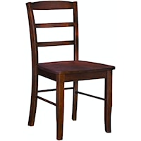 Casual Dining Chair with Ladder Back