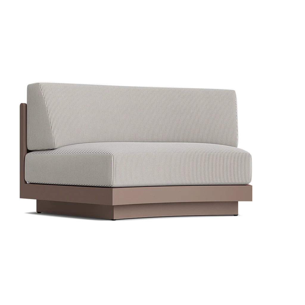 Huntley Curved Armless Chair