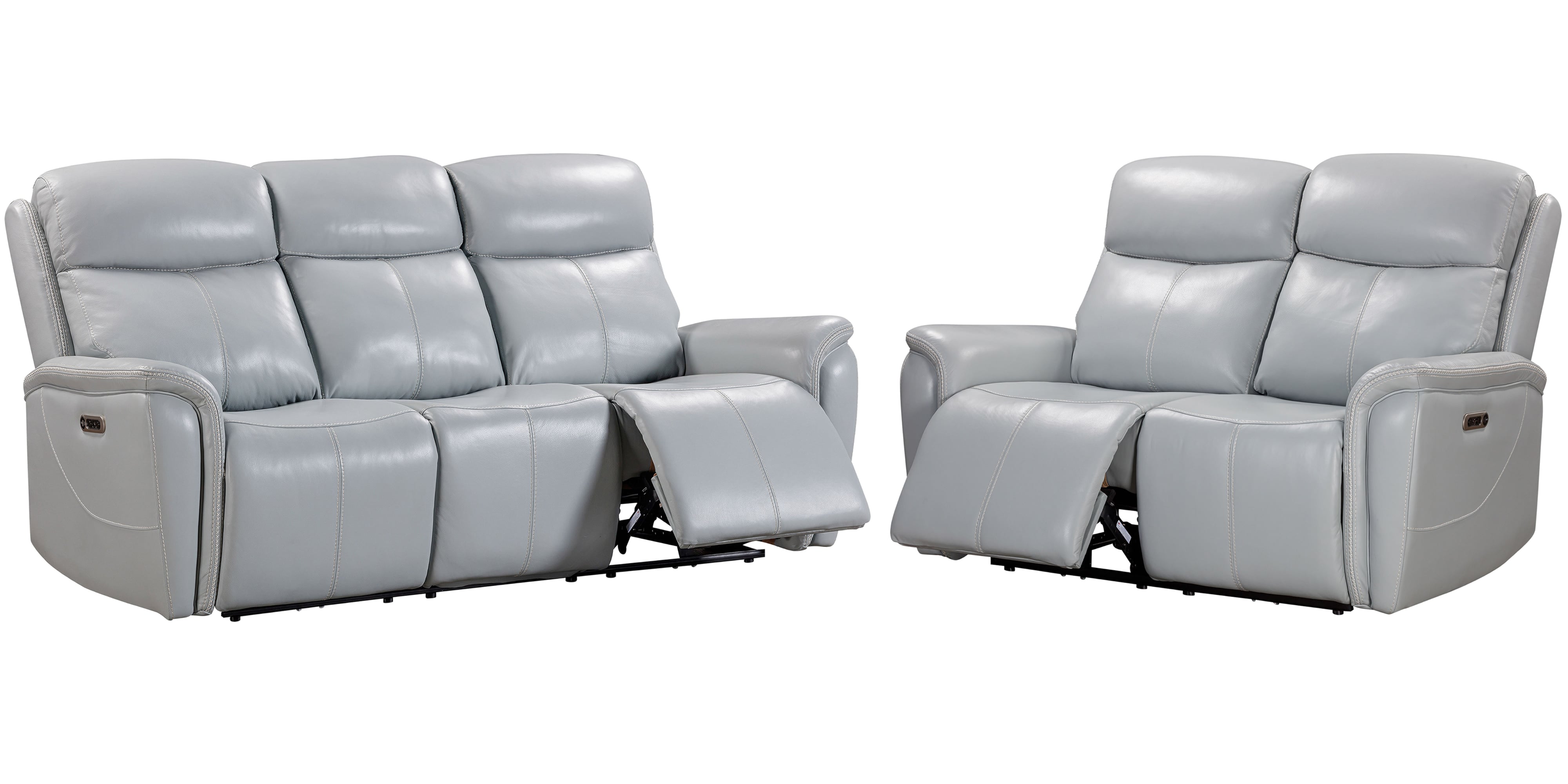 Power Reclining Sofa and Loveseat Set