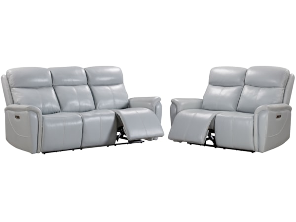 Power Reclining Sofa and Loveseat Set