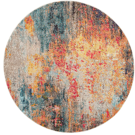 5'3" Round  Rug