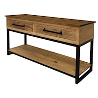 Solid Wood/Metal Sofa Table