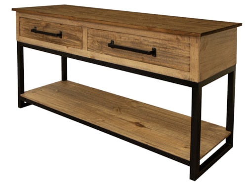 Solid Wood/Metal Sofa Table