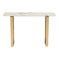 Atlas Console Table White & Gold