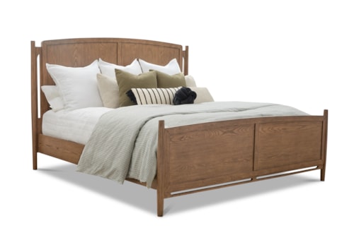 Transitional King Panel Bed
