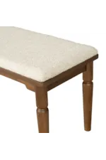 Flexsteel Statements Azalea Traditional Upholstered Bench