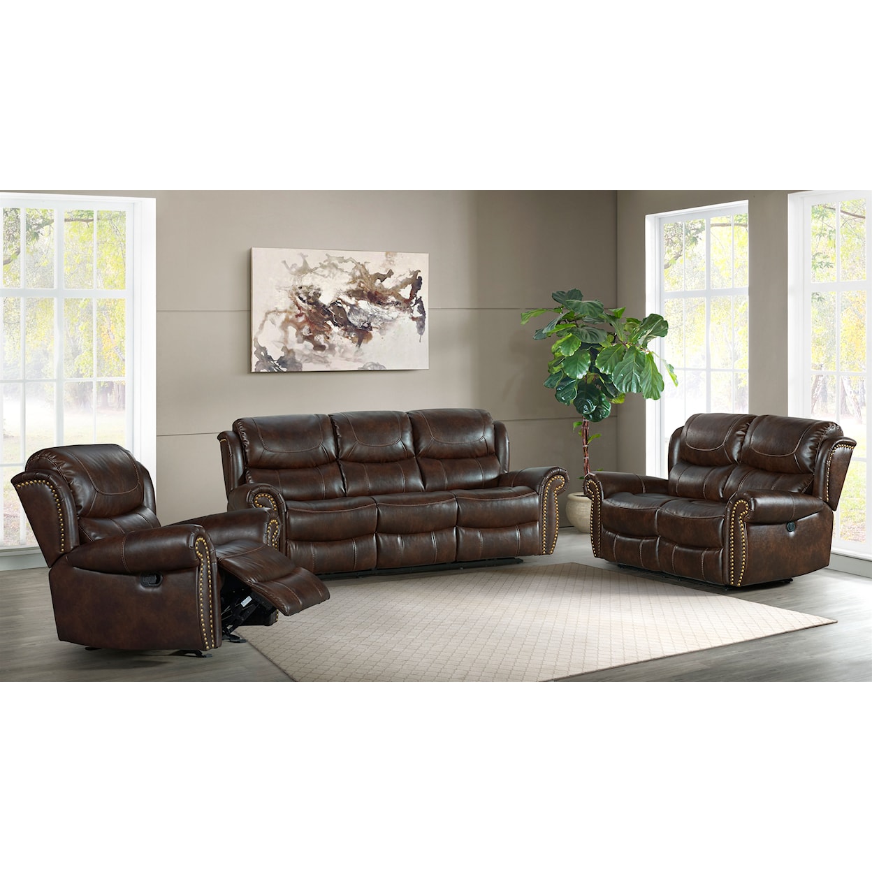 Intercon Hyde Park Manual Glider Recliner