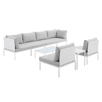 Outdoor 8-Piece Aluminum Sectional Sofa Set