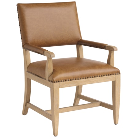 Colburn Leather Upholstered Arm Chair