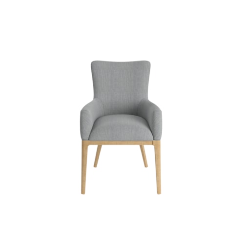 Contemporary Upholstered Dining Arm Chair
