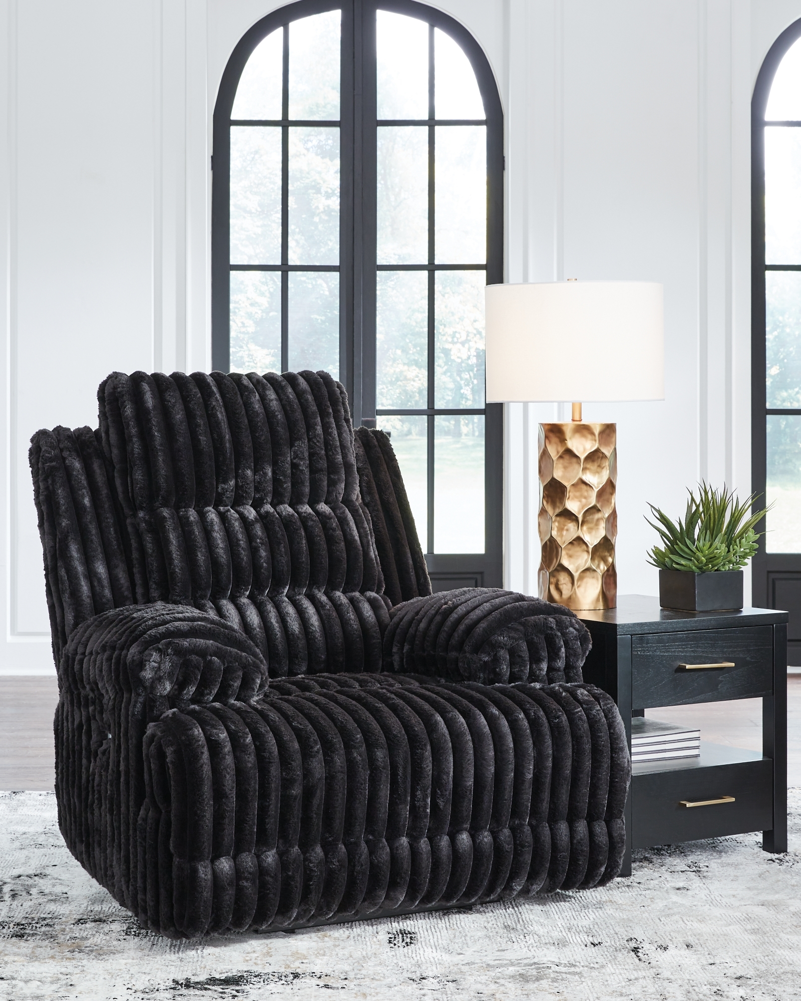 Signature Design by Ashley Rhine Falls Power Reclining Sofa And Power Recliner