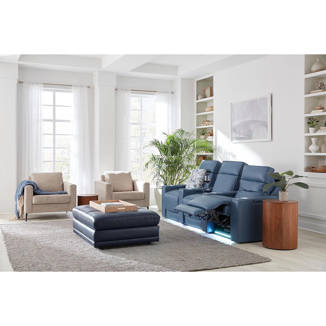 Palliser ACE 3-Seat Power Reclining and Lumbar Sofa