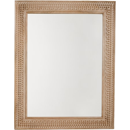 Accent Mirror with Carved Details