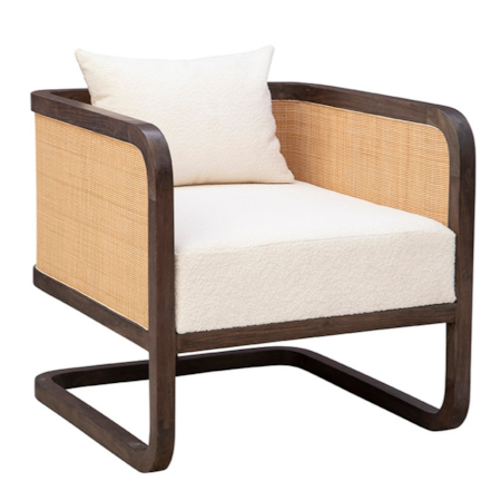 Occasional Chair with Barrel Back