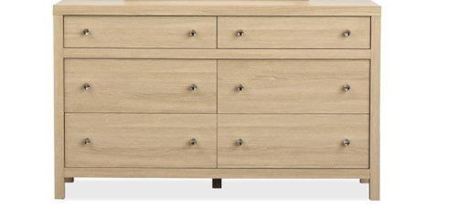 Casual Contemporary Dual Drawer Dresser with English Dovetail Design