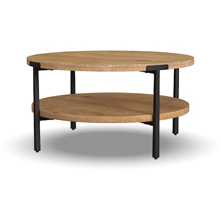 Transitional Round Coffee Table