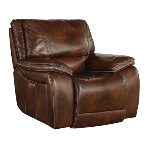 Casual Power Recliner with Power Headrest