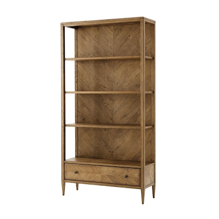 Open Bookcase with Drawer