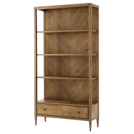 Open Bookcase with Drawer