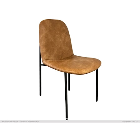 Sahara Contemporary Upholstered Faux Leather Dining Chair