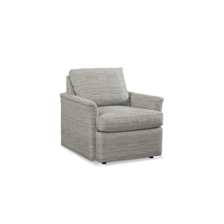 Pillow-Back Accent Chair w/Recessed Feet