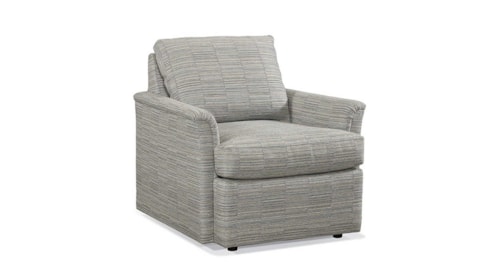 Pillow-Back Accent Chair with Recessed Feet