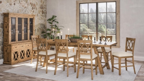 9-Piece Counter Height Table and Chair Set
