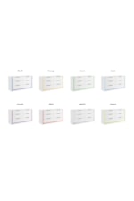 Homelegance 2390 Glam 6-Drawer Dresser with Built-In-Lighting