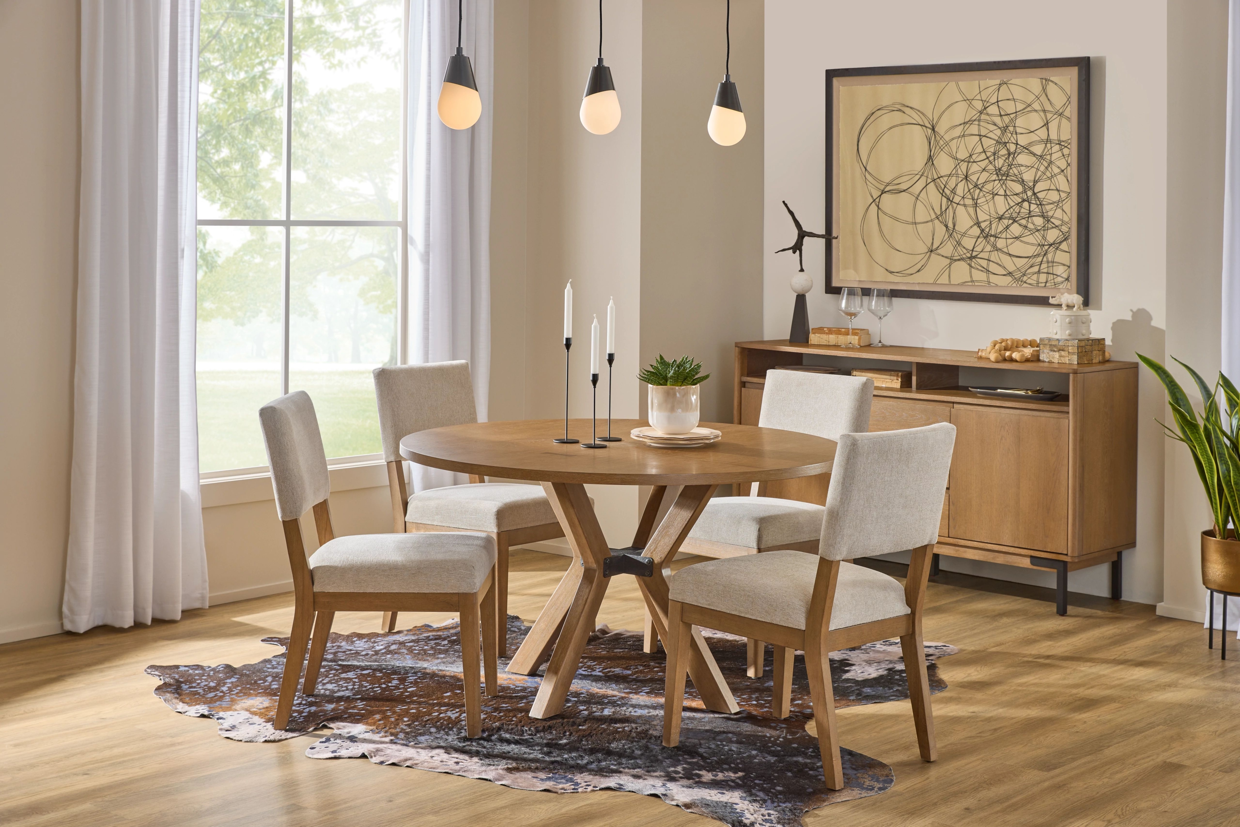Flexsteel Statements Millwork Dining Table