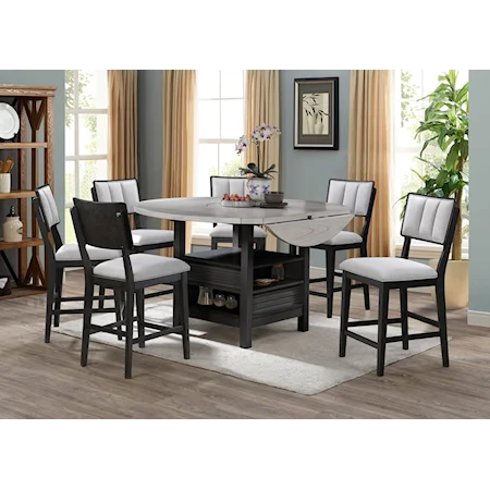 7-Piece Counter Height Dining Set