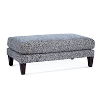 Transitional Cocktail Ottoman