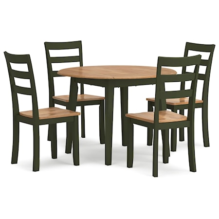 5-Piece Round Dining Set