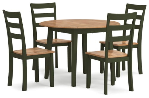 5-Piece Casual Round Dining Set