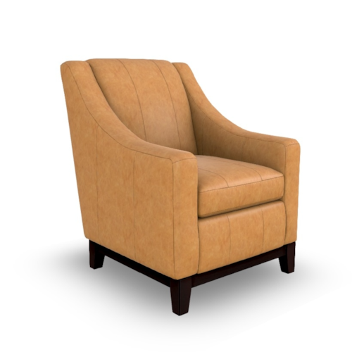 Contemporary Club Chair with Reversible Cushion