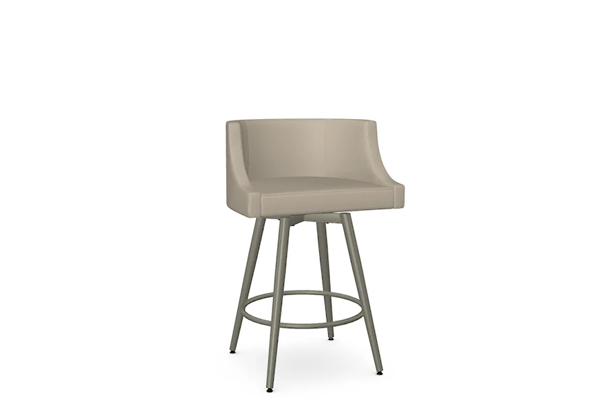 Boudoir Customizable Radcliff Swivel Counter Stool by Amisco at Esprit Decor Home Furnishings