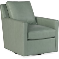 Transitional Swivel Tub Chair with Track Arms