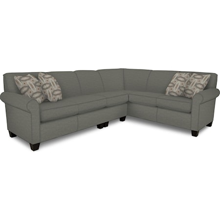 Contemporary 3-Piece L-Shaped Sectional Sofa