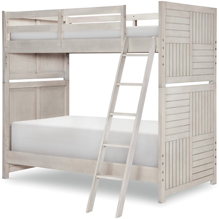 Rustic Casual Twin Over Twin Bunk Bed
