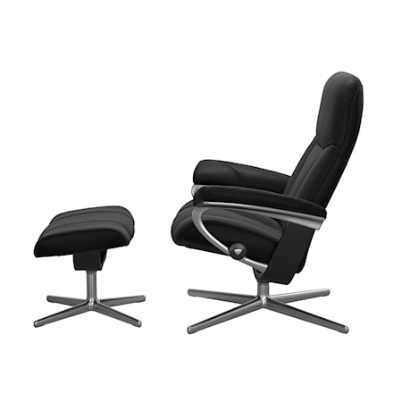 Medium Reclining Chair with Cross Base