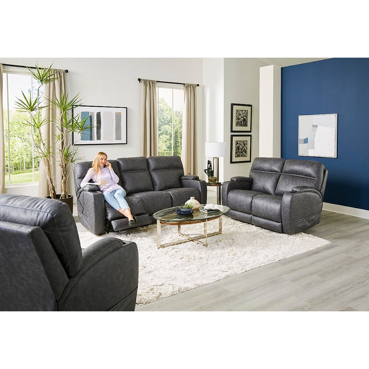 HomeStretch 200 Triple Power Loveseat