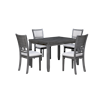 New Classic Furniture Gia 48" Dining Table + 4 Chairs Set