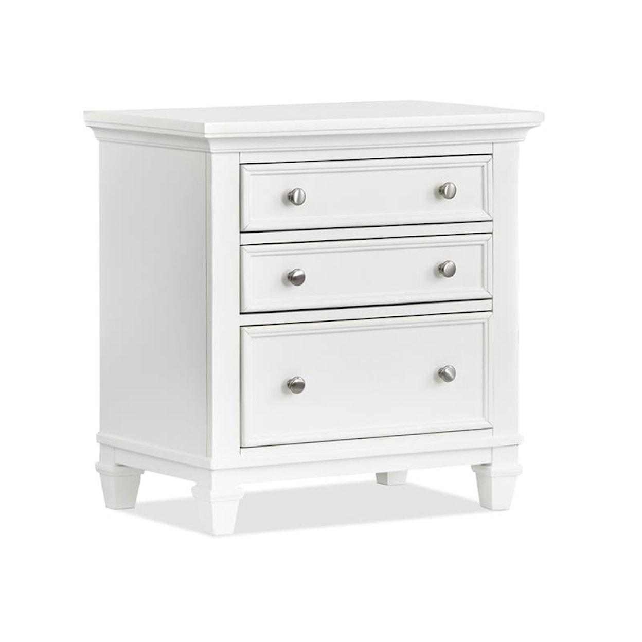 Magnussen Home Courtland 3-Drawer Nightstand