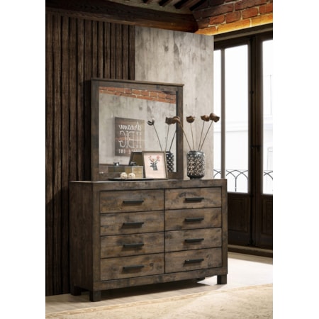 Woodmont 8-drawer Dresser w/ Mirror