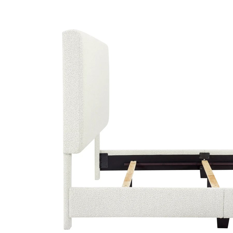 Upholstered King Panel Bed