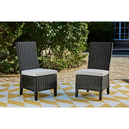 Set of 2 Side Chairs with Cushion