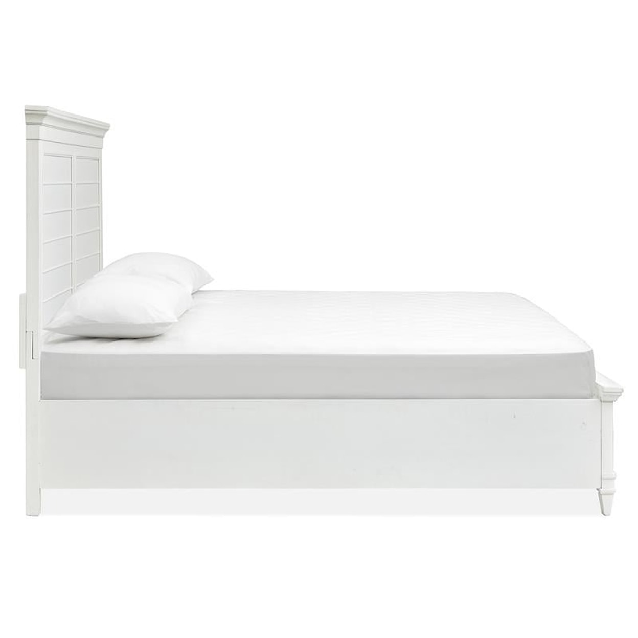 Magnussen Home Charleston Bedroom Complete Cal.King Panel Storage Bed - White