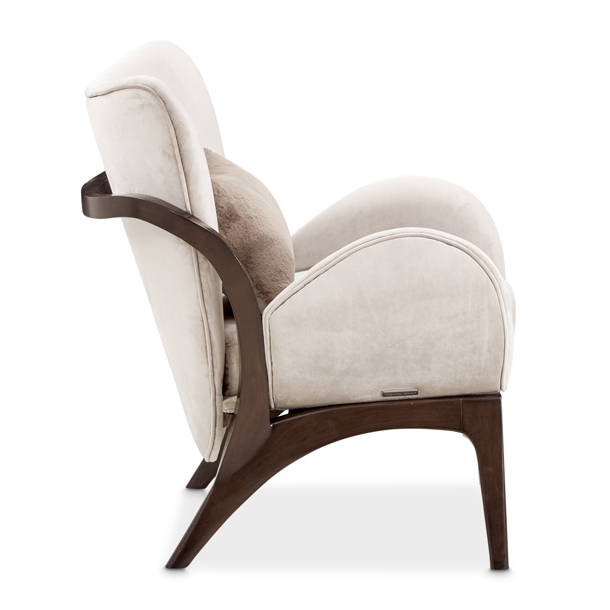 Michael Amini Camellia Field Velvet Accent Chair