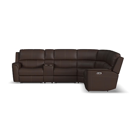 Power Headrest &amp; Lumbar Reclining Sectional